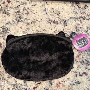 Black Cat Cosmetic Pouch